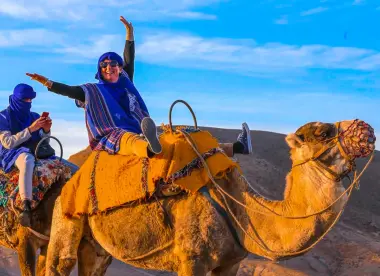 Camel ride in the Agafay desert