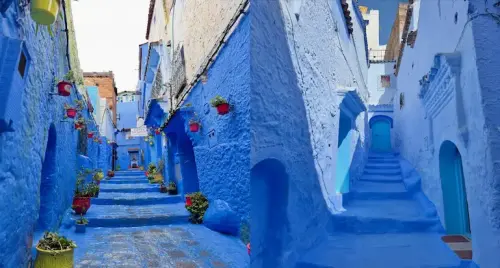 Blue streets of Chefchaouen — Rif Mountains Morocco