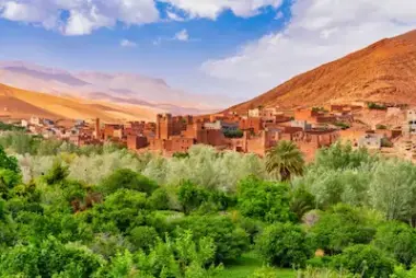 Dades Valley at sunset