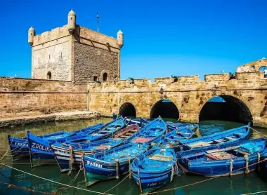 Essaouira fishing port at dawn